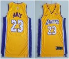 Nike Los Angeles Lakers #23 LeBron James yellow basketball jersey-TY