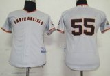 San Francisco Giants 55 lincecum Grey Kid MLB Jersey