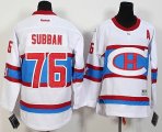 Youth Montreal Canadiens #76 PK Subban white Ice hockey Jersey 2016 winter classic patch