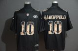 San Francisco 49ers #10 Jimmy Garoppolo fashion black nike Color Rush Limited Jersey