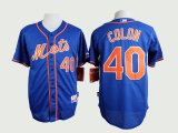 New York Mets #40 Bartolo Colon blue mlb jersey