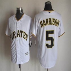 Pittsburgh Pirates Josh Harrison 5# white majestic baseball jersey