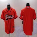 Nike Chicago Bears blank orange baseball jerseys Joint Name