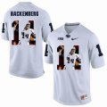 Custom Penn State #14 Christian Hackenberg white fashion college football jersey