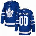 Custom Adidas Toronto Maple Leafs blue hockey jersey