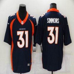 Denver Broncos #31 Justin Simmons Nike blue Color Rush Limited Jersey-BD