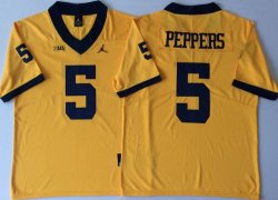 Jordan Brand Michigan Wolverines Jabrill Peppers 5 yellow College Football Jersey-PNS