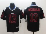 Nike New York Giants #13 Odell Beckham Jr black fishion Color Rush Limited Jersey