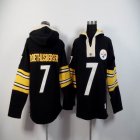 Pittsburgh Steelers #7 Ben Roethlisberger Black nfl Hooded Sweatshirt