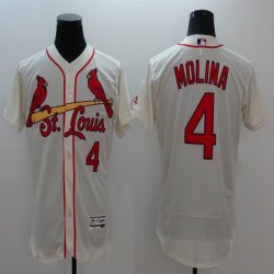 2016 St.Louis Cardinals #4 Yadier Molina elite beige MLB baseball Jersey