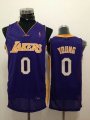 Los Angeles Lakers #0 Nick Young purple adidas nba jerseys