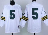 NFL Throwback Jerseys packers 5# Hornung white