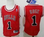 Chicago Bulls #1 Derrick Rose Red NBA Children jersey