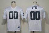 Oakland Raiders OTTO 00# white throwback NFL Jerseys