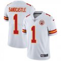 Nike Kansas City Chiefs #1 Leon Sandcastle white Color Rush Limited Jerseys