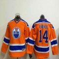 Youth Edmonton Oilers #14 Jordan Eberle Orange Stitched NHL Jersey