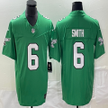 Nike Philadelphia Eagles #6 DeVonta Smith Green throwback Color Rush Limited Jersey -BD