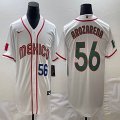 2023 World Cup Mexico #56 Randy Arozarena white green majestic baseball jerseys 02