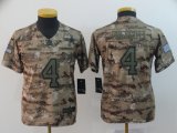 Youth Dallas Cowboys #4 Dak Prescott Nike Camo Salute to Service Limited Jersey