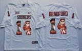 Oklahoma Sooners #14 Sam Bradford white fashion college football jersey(1)