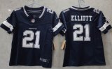 Youth Dallas Cowboys #21 Ezekiel Elliott blue Nike Vapor F.U.S.E. Limited Jersey