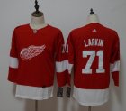 Women Adidas Detroit Red Wings #71 Dylan Larkin Red hockey jersey