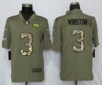 New Nike Tampa Bay Buccaneers 3 Winston Olive Camo Carson 2017 Salute to Service Limited Jersey