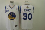 Nike Golden State Warriors #30 Stephen Curry white nba jersey