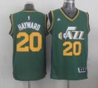 2015 Utah Jazz #20 Gordon Hayward green adidas nba Jersey