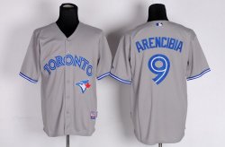 Toronto Blue Jays J.P. Arencibia #9 Grey MLB Jerseys