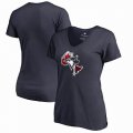 Women's Toronto Blue Jays Fanatics Branded Navy 2018 Memorial Day Banner State Plus Size V-Neck T-Shirt