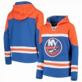 Custom Adidas Edmonton Oilers blue orange personality Ice Hockey Hooded Sweatshirt