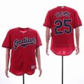 Cleveland Indians #25 Jim Thome red Flexbase Authentic Collection Jersey