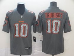 Nike Chicago Bears #10 Mitchell Trubisky gray fashion Color Rush Limited Jersey