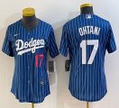 Youth Los Angeles Dodgers #17 Shohei Ohtani Nike blue throwback baseball Jersey -BD