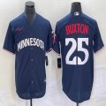 Nike Minnesota Twins #25 Byron Buxton dark blue majestic baseball jerseys-BD