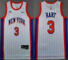 Nike New York Knicks #3 Josh Hart White NBA basketball jerseys city version-XD