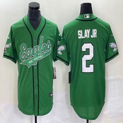 Nike Philadelphia Eagles #2 Darius Slay Jr. Green baseball jerseys Joint name -BD