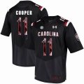 Custom South Carolina #11 Pharoh Cooper black fashion college football jersey