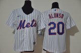 Youth Nike New York Mets #20 Pete Alonso white majestic mlb baseball jersey