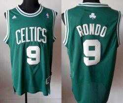 Boston Celtics #9 Rajon Rondo green NBA Revolution 30 Jerseys