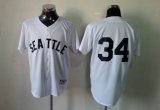 Seattle Mariners 34# White throwback MLB Jerseys