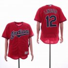 Cleveland Indians #12 Francisco Lindor red Flexbase Authentic Collection Jersey