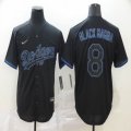 Nike Los Angeles Dodgers #8 Black Mamba Black Majestic baseball jersey