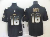 Nike Rams #16 Jared Goff black Rush Limited Jersey Fireworks version