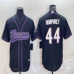 Nike Baltimore Ravens #44 Marlon Humphrey black baseball jerseys Joint name-BD