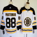 Adidas Boston Bruins #88 David Pastrnak White black hockey jersey 01