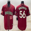 2023 World Cup Mexico #56 Randy Arozarena red majestic baseball jerseys 05