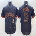 Nike Houston Astros #3 Jeremy Pena black majestic mlb baseball jersey 01