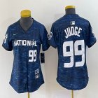 Women National League Yankees #99 Aaron Judge Nike Royal 2023 MLB All-Star Game Vapor Premier Elite Player Jersey